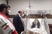 عیادت وزیر بهداشت و رئیس جمعیت هلال احمر از آیت‌الله ری‌شهری