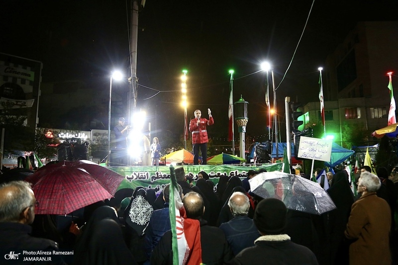 پنجاه و‌ یکمین اجتماع پر شور مردم در میدان شهدا