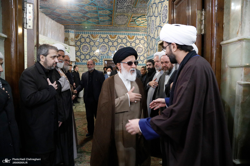 تشییع پیکر آیت الله نمازی در قم