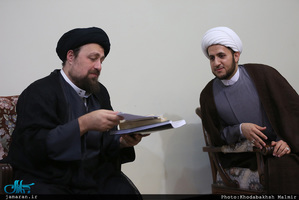 دیدار جمعی از جوانان ترکیه ای اتحادیه جهانی تقریب نهاد جوانان با سید حسن خمینی 