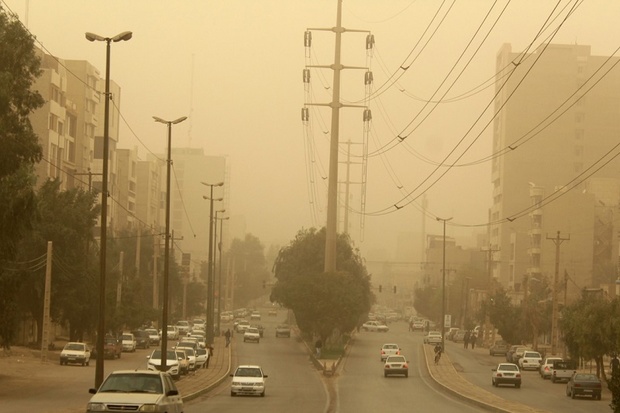 میزان گرد و غبار در اهواز به 22 برابر حد مجاز رسید