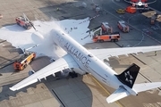  هواپیمای ایرباس در فرودگاه فرانکفورت آتش گرفت+ فیلم