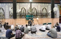 آیت الله فاضل لنکرانی در حاج سید حسن قم (5)