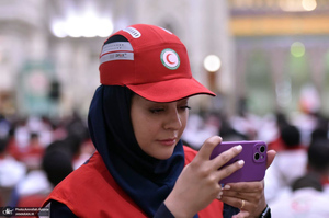 تجدید میثاق امدادگران جمعیت هلال احمر با آرمان های حضرت امام خمینی (س)