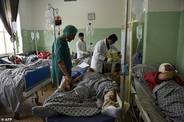 عکس/ انفجار مرگبار در نزدیکی سفارت آمریکا 