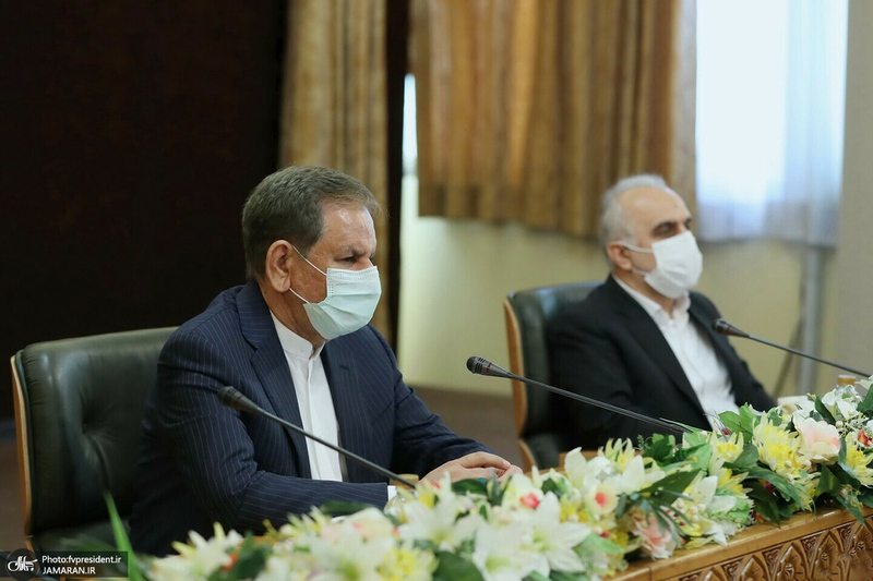 جلسه شورای عالی اجرای سیاست‌های کلی اصل ۴۴ قانون اساسی با حضور جهانگیری