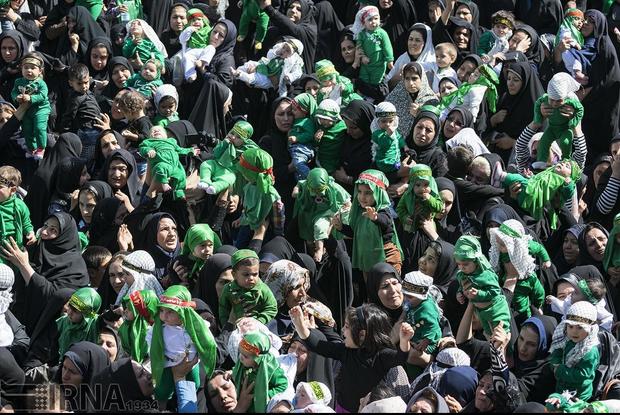 همایش شیرخوارگان حسینی در 400 نقطه استان فارس برگزار شد