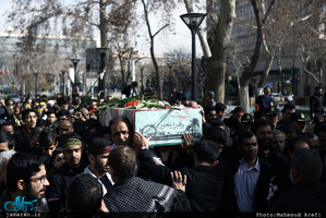 مراسم تشییع و خاکسپاری پیکر مطهر شهید گمنام در حوزه علمیه معیر 
