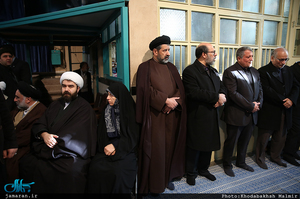 مراسم وداع با پیکر آیت الله هاشمی رفسنجانی(ره) در حسینیه جماران