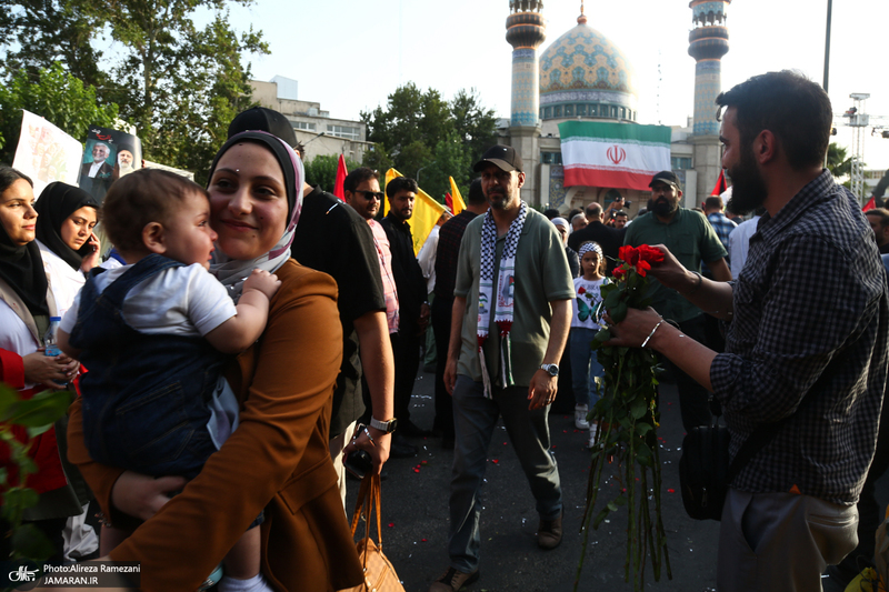 مراسم استقبال و تکریم خانواده های شهیدان غزه