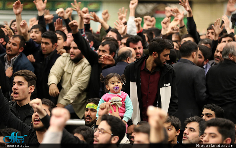 آخرین شب مراسم عزاداری حضرت فاطمه‌زهرا(س) در حسینیه امام خمینی 