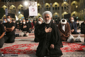 عزاداری شب شام غریبان حسینی(ع) در حرم مطهر امام خمینی (س)