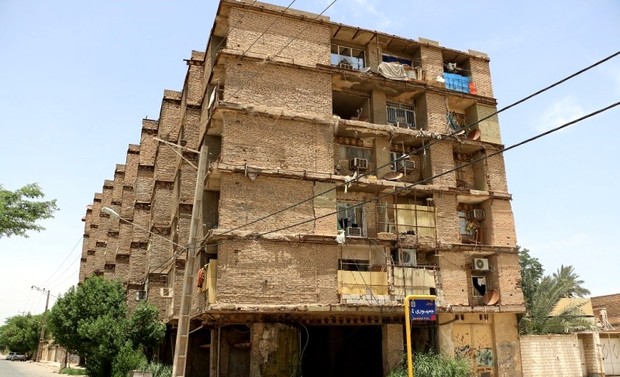 هشدار تخلیه به 50 خانوار ساکن یک مجتمع مخروبه در خرمشهر