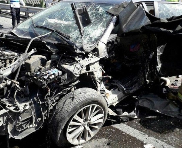 واژگونی خودروی سواری در جیرفت یک کشته برجای گذاشت