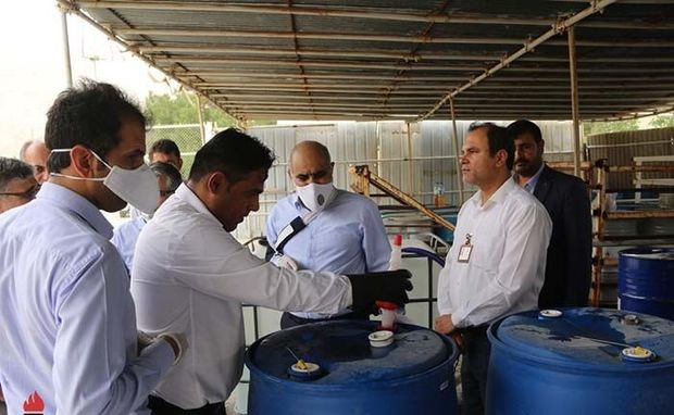 کارگاه تولید محلول ضدعفونی در منطقه ویژه پارس راه‌اندازی شد
