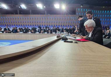 عارف معاون اول رئیس‌جمهور سند همکاری‌های اعضای شانگهای را امضا کرد + عکس