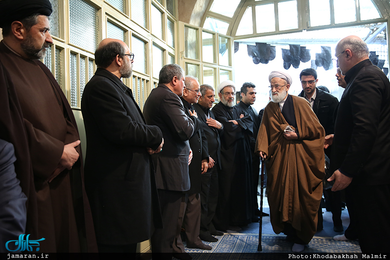 مراسم وداع با پیکر آیت الله هاشمی رفسنجانی(ره) در حسینیه جماران