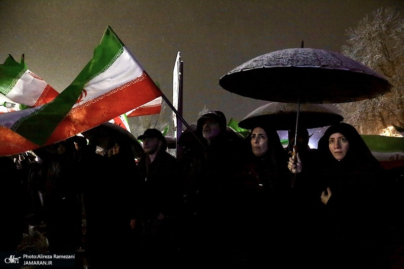 اجتماع مردمی در میدان تجریش تهران