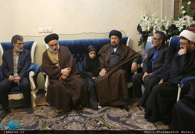 حضور سید حسن خمینی در منزل مرحوم اسدالله پرنده رضایی