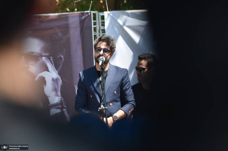 مراسم چهلمین روز درگذشت حمید هیراد در بهشت زهرا