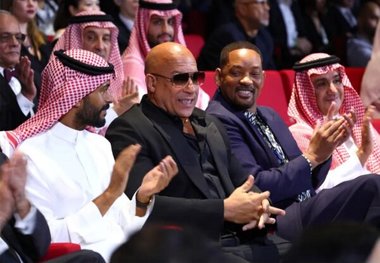 وین دیزل جایزه شخصیت نمادین دریای سرخ عربستان را گرفت
