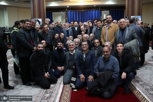 دیدار  رئیس و جمعی از اعضای اتاق اصناف تهران‌ با سید حسن خمینی