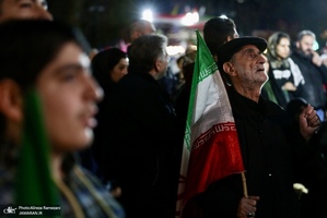 چهل و سومین شب اجتماع پرشور مردم در میدان تجریش