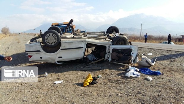 تصادف جاده بافق به بهاباد پنج زخمی بر جا گذاشت