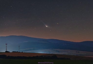 فردا دنباله‌دار درخشان آسمان به مهمانی زمین می‌آید
