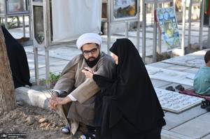 مراسم پرفیض دعای عرفه در قطعه ۲۹ بهشت زهرا(س)