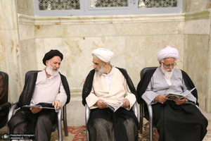 مراسم بزرگداشت همسر آیت الله جوادی آملی در مسجد اعظم قم