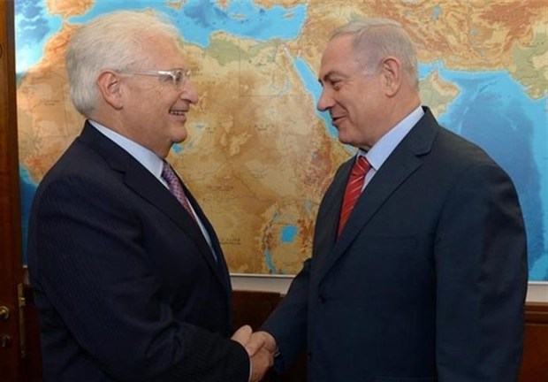 گاردین: سفیر آمریکا در تل‌آویو مواضع تندی علیه فلسطینیان دارد