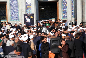 مراسم تشییع و خاکسپاری مرحوم آیت الله قاضی زاده اراکی(ره)