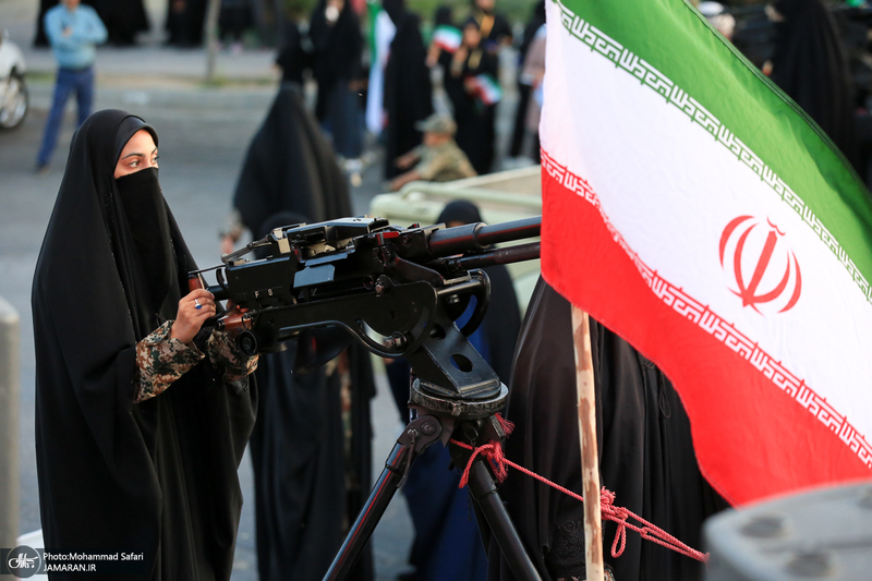 رزمایش «دختران جان‌فدای ایران» در فسا