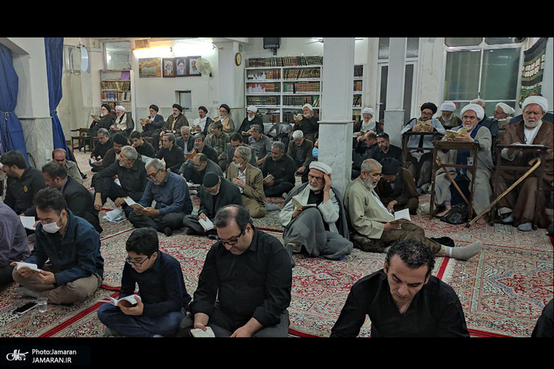 احیای شب بیست و یکم ماه مبارک رمضان در بیت آیت الله العظمی صانعی (ره)