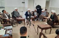 دیدار اعضای شورای سیاستگذاری همایش وکلای شرعی امام خمینی(س) با آیت‌الله دوستی زنجانی