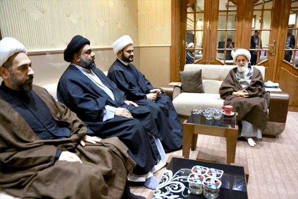 دیدار دبیرکل نُجَباء عراق با رهبر شیعیان بحرین + تصاویر