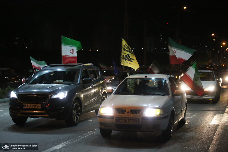 تجمع و راهپیمایی خودرویی در پرند