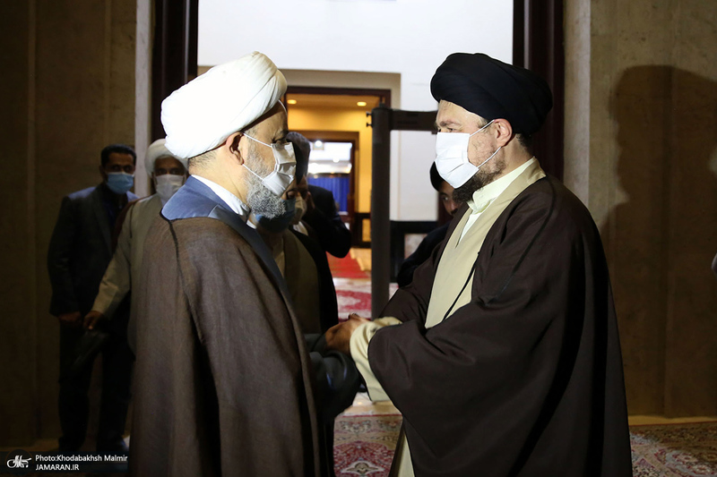 دیدار مهمانان سی و پنجمین کنفرانس وحدت اسلامی با سید حسن خمینی