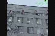 ملاقات بابانوئل‌ها با بچه‌ها در بیمارستان کودکان مسکو