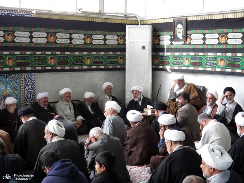 مراسم عزاداری شهادت حضرت امام حسن عسکری(ع) در دفتر آیت الله العظمی صانعی
