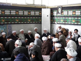 مراسم عزاداری شهادت حضرت امام حسن عسکری(ع) در دفتر آیت الله العظمی صانعی