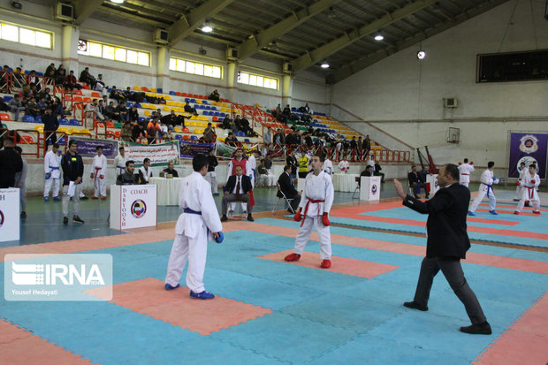 پایان رقابت های کاراته قهرمانی منطقه یک گیلان در رشت