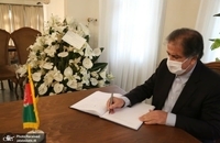 حضور محمود صادقی و چهار تن از اعضای انجمن اسلامی مدرسین دانشگاه‌ها در سفارت افغانستان (3)