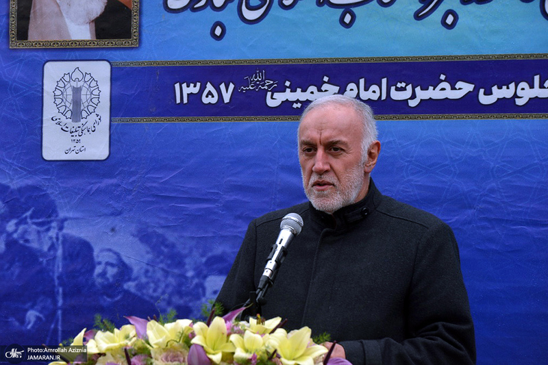 گلباران محل جلوس امام خمینی(س) در بهشت زهرا(س)