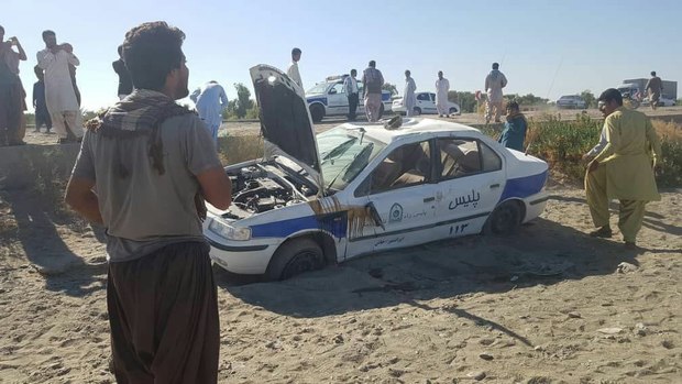 افراد مسلح به خودروی پلیس راه ایرانشهر تیراندازی کردند