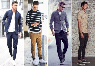انواع تیپ با شلوار اسلش مردانه برای پاییز و زمستون