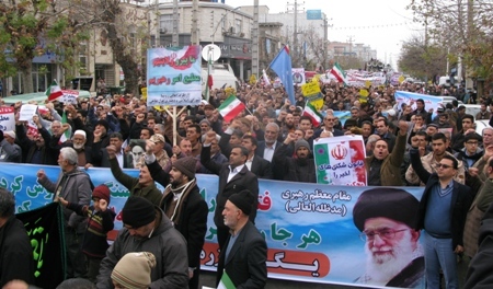 خروش مردم انقلابی گنبدکاووس علیه فتنه گران و معاندین انقلاب اسلامی