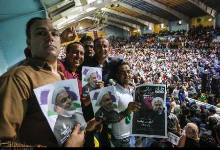 جشن پیروزی انتخاباتی دکتر روحانی در قزوین برگزار شد