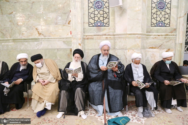 مراسم بزرگداشت همسر آیت الله جوادی آملی در مسجد اعظم قم